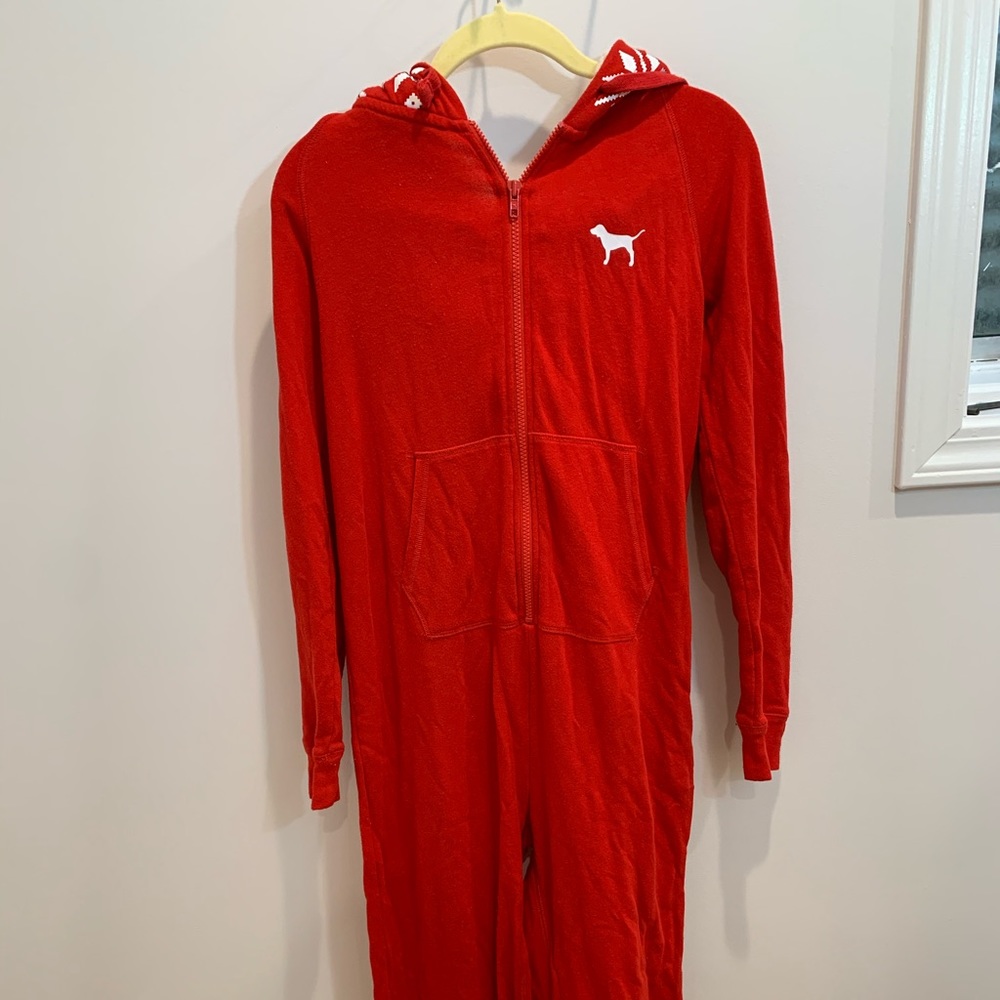 PINK Red Christmas Onesie